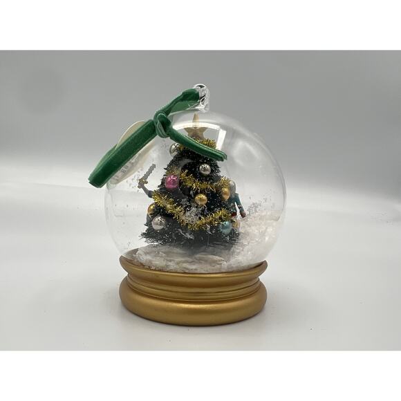 Anthropologie New York Ballet Snow Globe Ornament Nutcracker Mouse King Fight - Picture 4 of 6